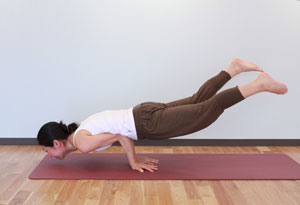 10-2.孔雀のポーズ（※カラスのポーズの上級ポーズ）